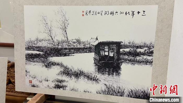 山東の70歳男性、墨絵100枚で100年前の「オールド済南」を再現(xiàn)