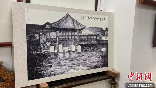 山東の70歳男性、墨絵100枚で100年前の「オールド済南」を再現(xiàn)