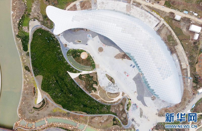 上空から見(jiàn)た2021年揚(yáng)州世界園蕓博覧會(huì)會(huì)場(chǎng)　江蘇省