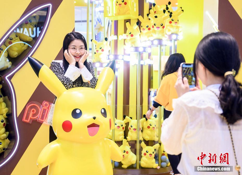 福建省福州市にある商業(yè)施設で開催されている「夢と奇遇の旅」ポケモン?カーニバル（撮影?李南軒）。