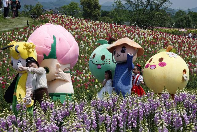 杭州の花畑でアニメカーニバル開(kāi)催