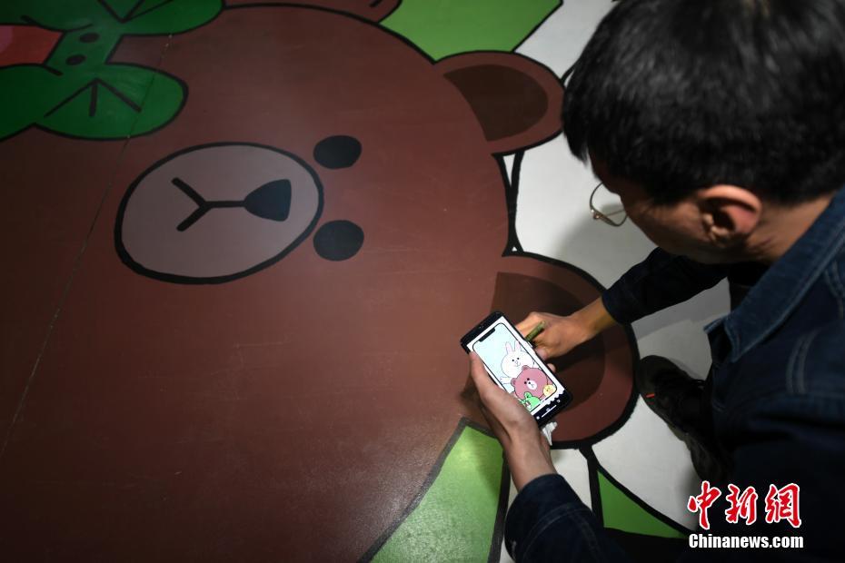 「カラフルイラスト駐車スペース」が密かに流行　吉林省長春