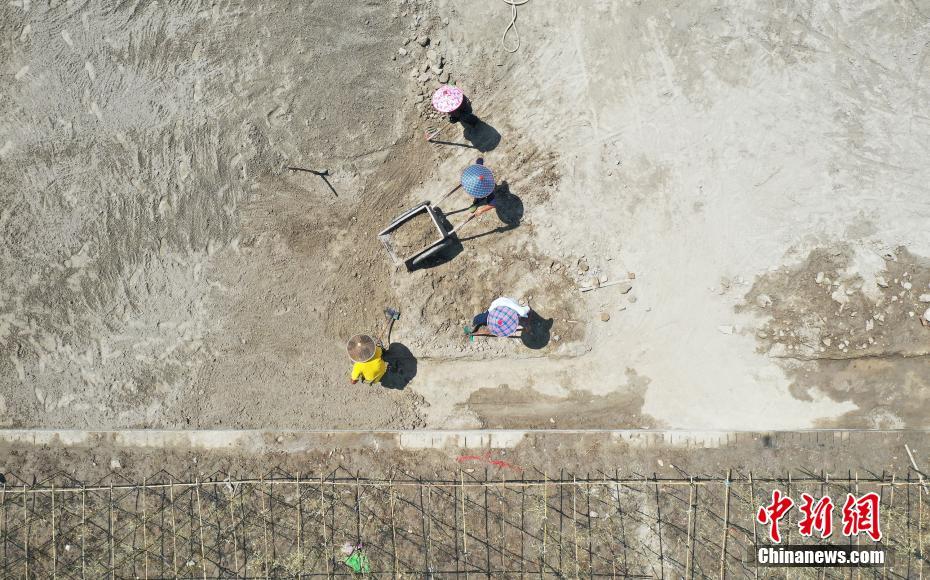 上空から撮影した杭州世界観光博物館　浙江省