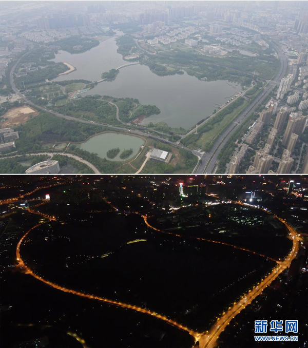 ロマンチックな「ハート形道路」　安徽省合肥