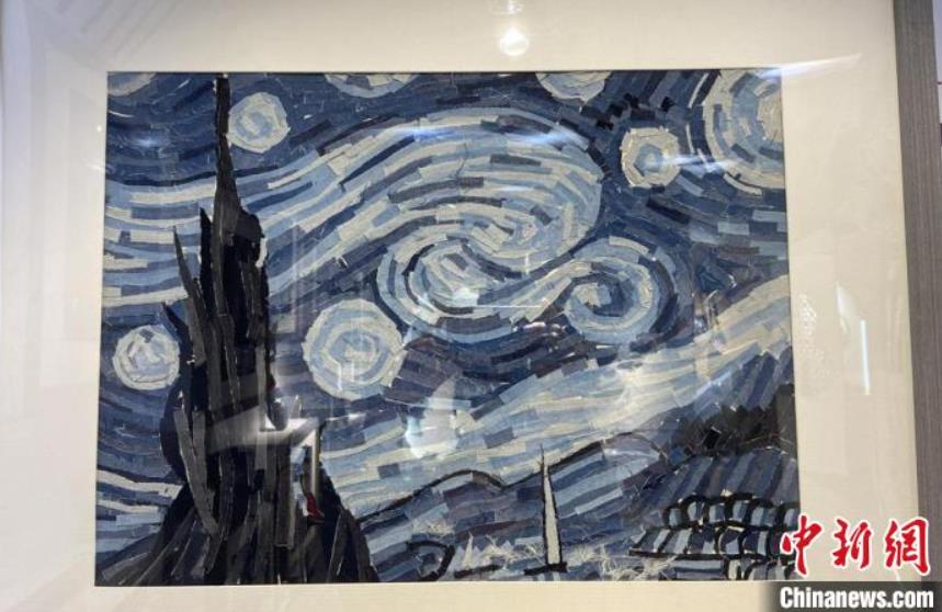 子供たちが古著のジーンズをユニークなリサイクルアートに　甘粛省