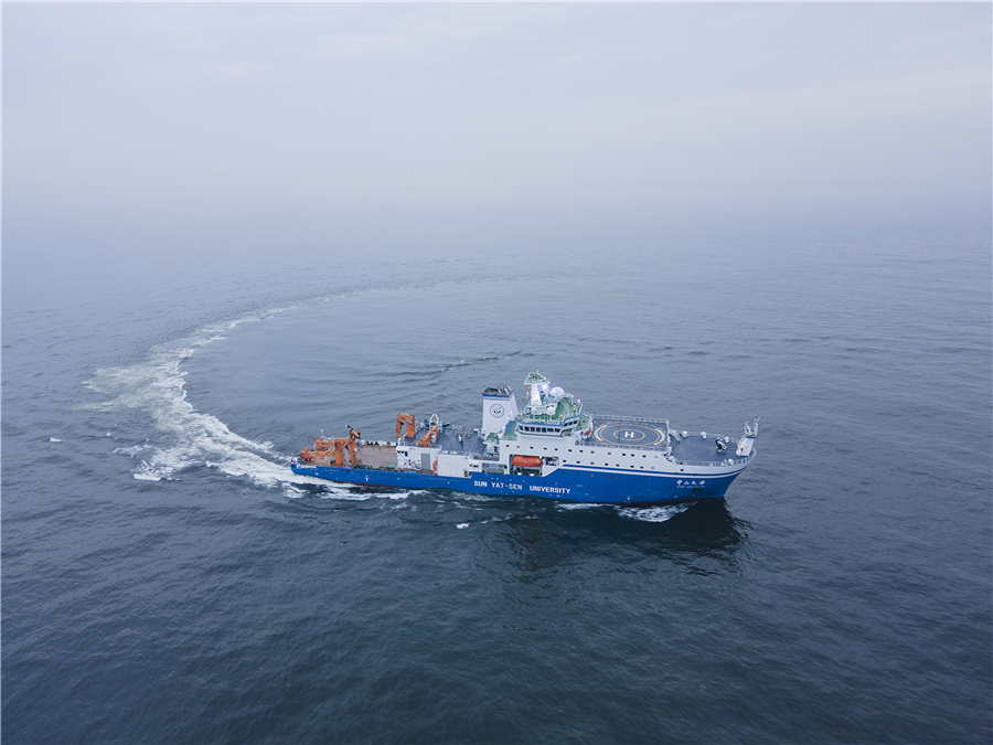 中國最大の総合科學(xué)調(diào)査実習(xí)船「中山大學(xué)號」、試験航行に成功
