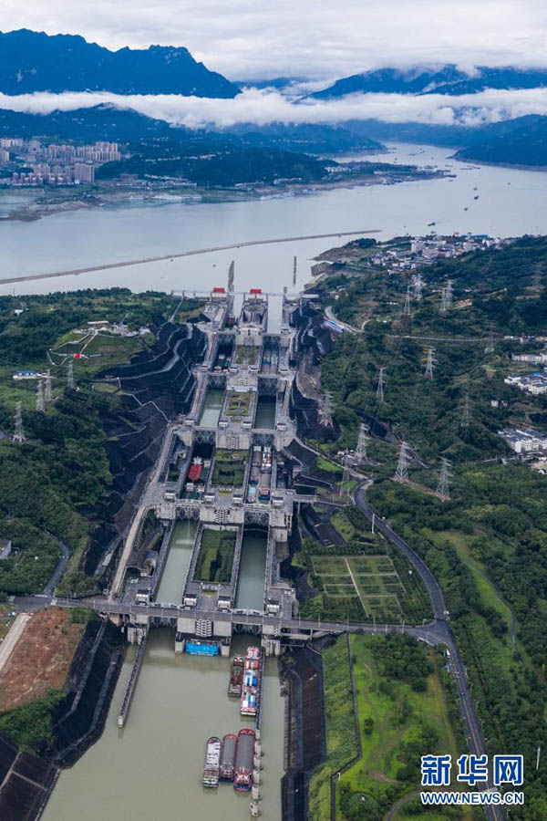 三峽ダムの貨物通過量、18年間16億トン以上に