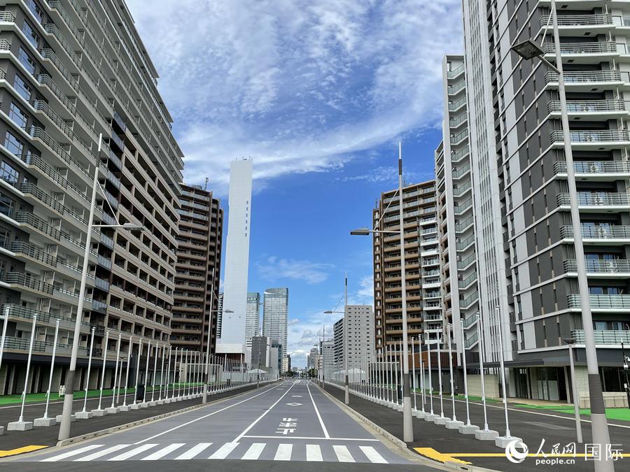 東京五輪?パラ選手村を報道陣に公開　日本