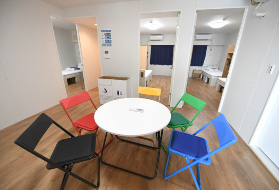 東京五輪?パラ選手村を報(bào)道陣に公開　日本