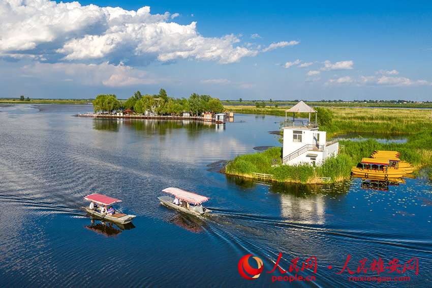 面目を一新させた雄安新區(qū)白洋淀景勝地　河北省