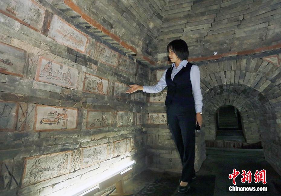 リアルな古代の生活を見てみよう！甘粛省嘉峪関の魏晉古墓壁畫