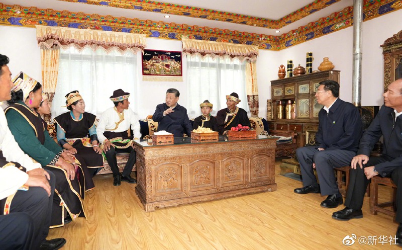 習(xí)近平総書記がチベット自治區(qū)ニンティ市を視察