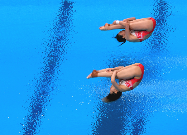 <速報(bào)>中國(guó)に4枚目の金！シンクロ飛板飛込女子の施廷懋?王涵組が金メダル