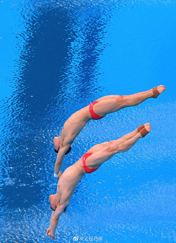 飛込男子シンクロ飛板飛込みで王宗源/謝思埸組が金メダル　東京五輪