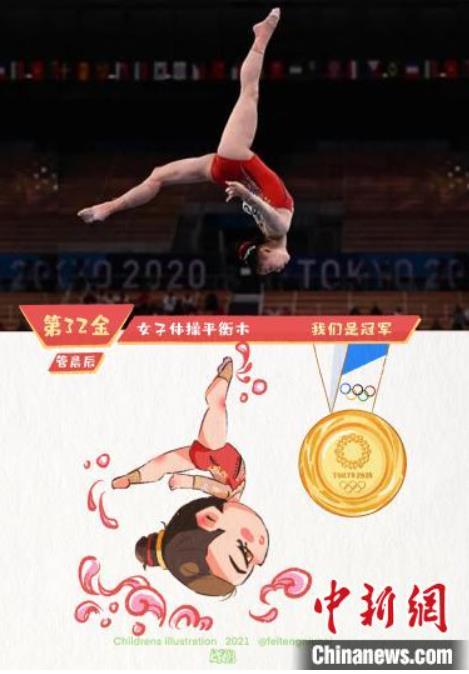 五輪金メダリストを可愛(ài)いイラストに　寧夏