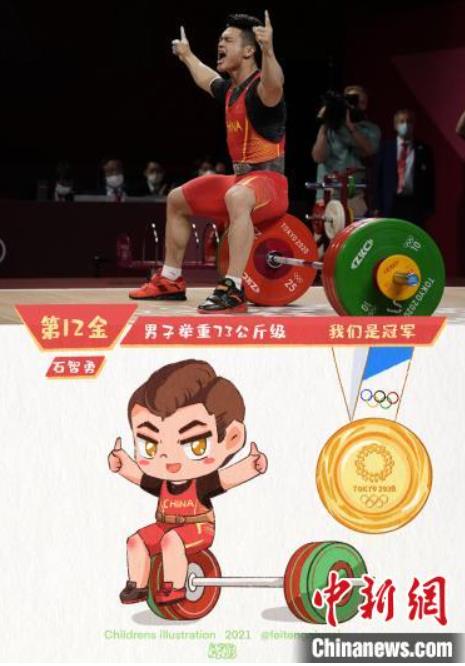 五輪金メダリストを可愛(ài)いイラストに　寧夏