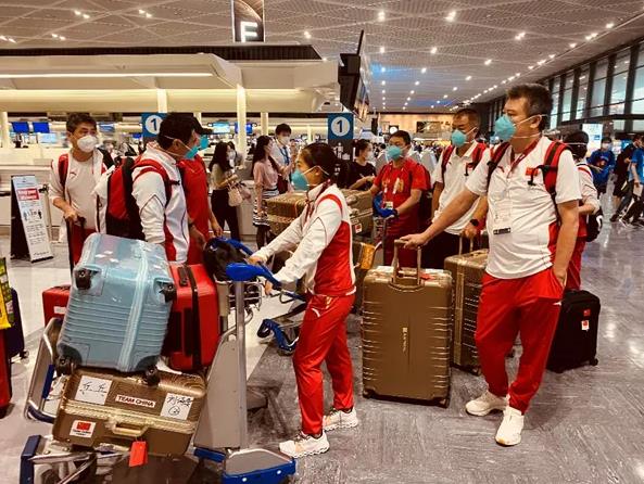 東京五輪中國代表団が無事帰國　感染者ゼロ
