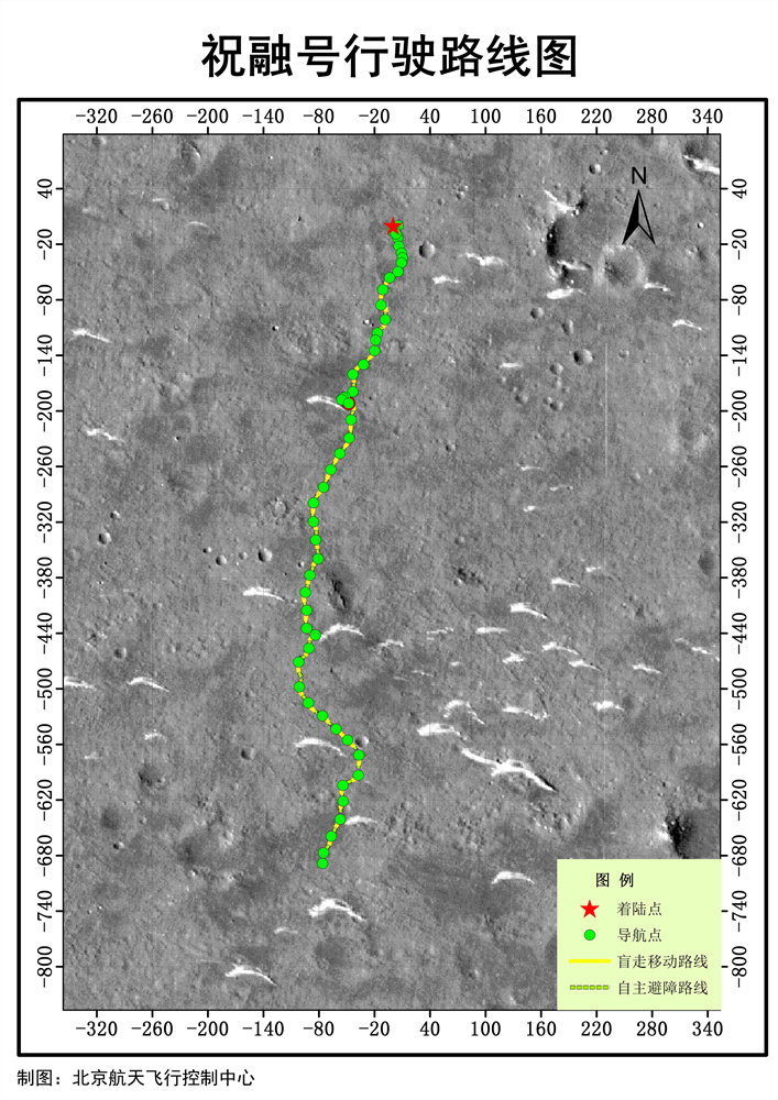 火星探査車「祝融號(hào)」、予定の探査任務(wù)を順調(diào)に完了