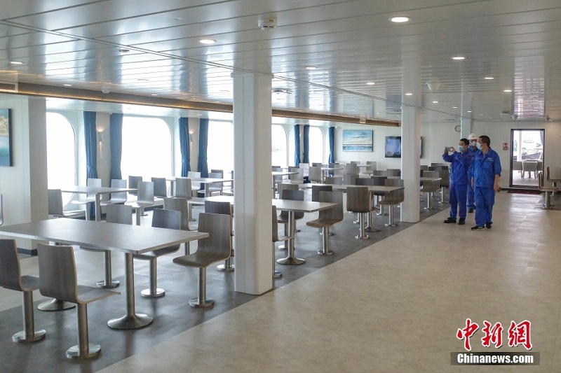 中國で最も豪華な貨客船「吉竜島號」が命名?引き渡しへ