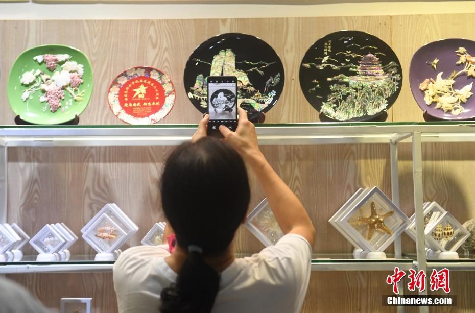 貝雕博物館の精巧で美しい貝殻細工　浙江省溫州