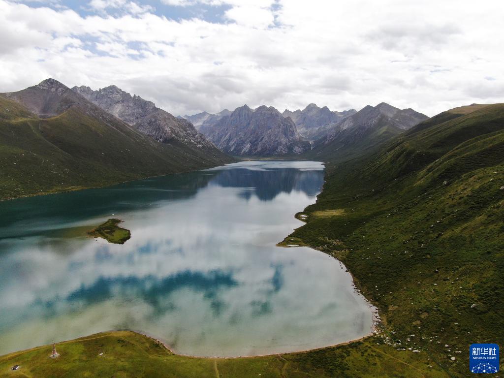 8月25日、保玉則國家地質(zhì)公園の一部（ドローンによる撮影?張龍）。 