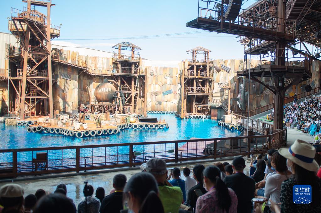 ユニバーサル?スタジオ?北京、內(nèi)部テストで場內(nèi)を披露！