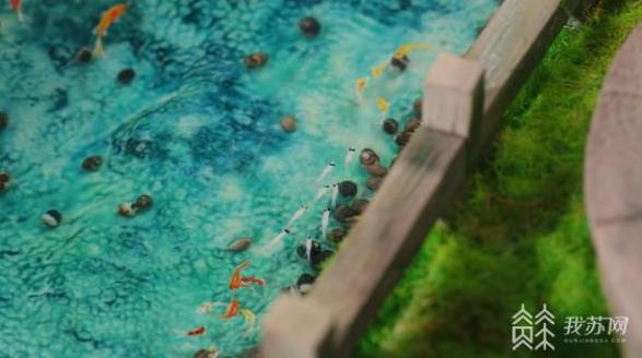 美しくてしかも甘い？フォンダンで作った江南古鎮(zhèn)のミニチュア模型　江蘇省