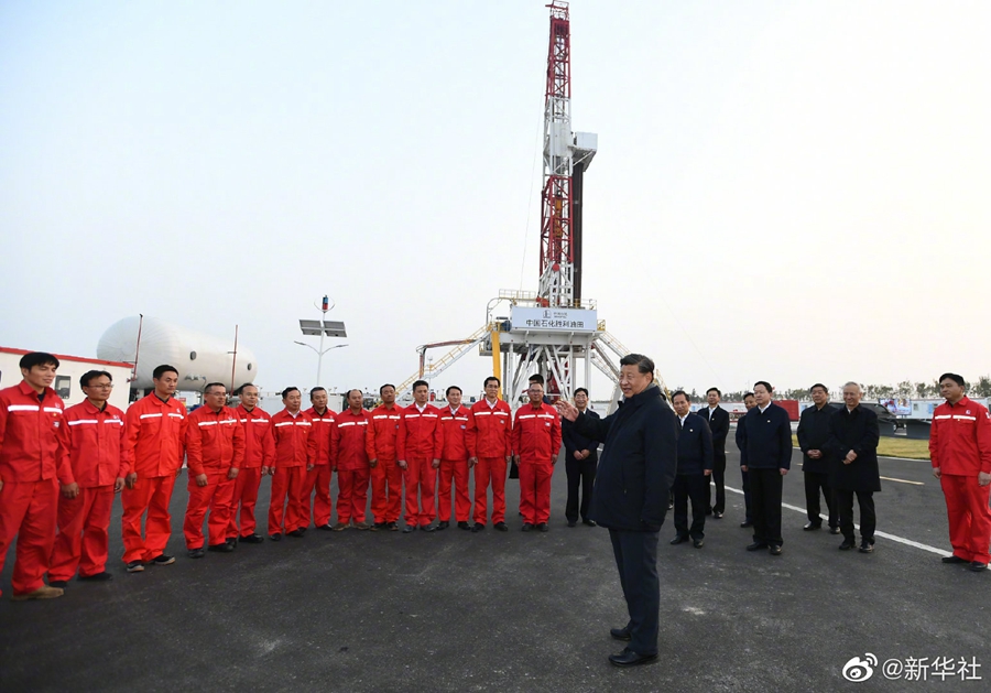 習(xí)近平総書記が山東省東営市で現(xiàn)代農(nóng)業(yè)発展などを視察