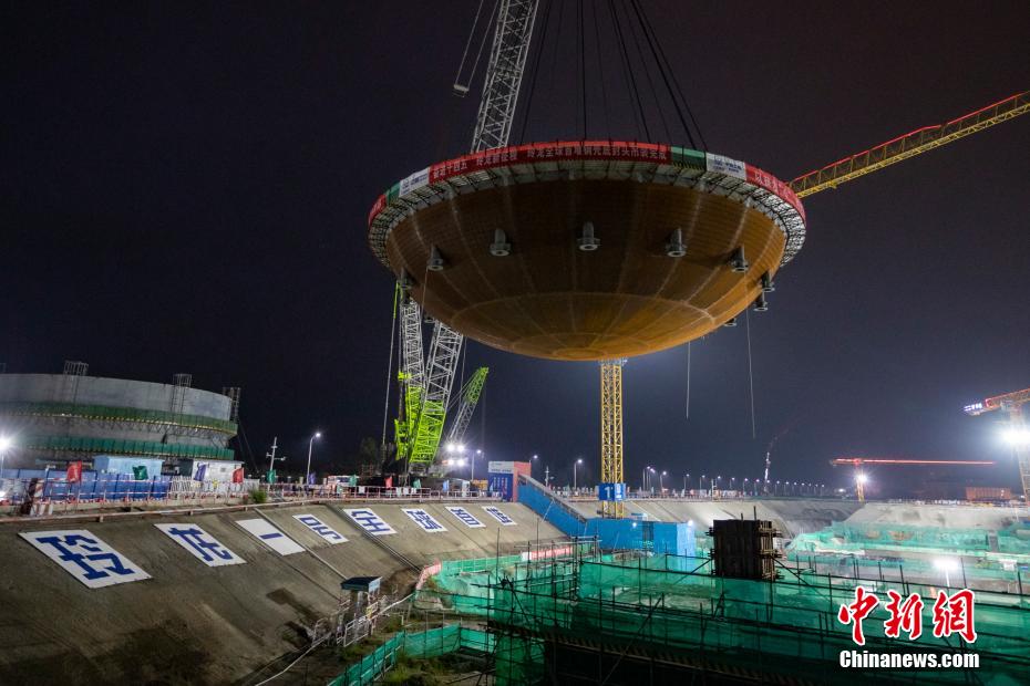 原子爐「玲瓏1號(hào)」、鋼製格納容器の作業(yè)が完了