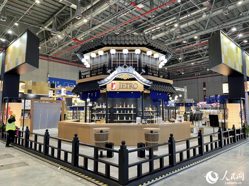 「和」のテイストをより強(qiáng)調(diào)した食品?農(nóng)産品エリアのジャパン?パビリオン（寫真提供?日本貿(mào)易振興機(jī)構(gòu)上海事務(wù)所）。