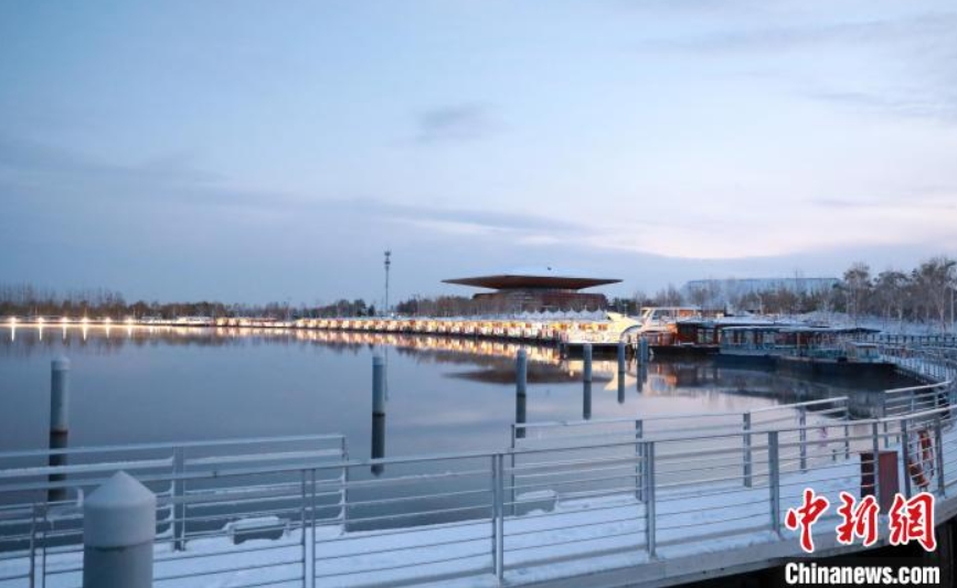 一面の銀世界に！河北省雄安新區(qū)