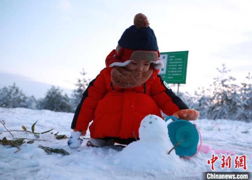 一面の銀世界に！河北省雄安新區(qū)