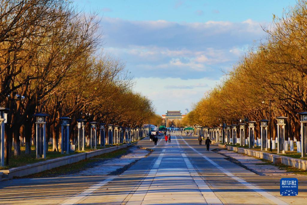 北京市各所の美しい初冬の景色