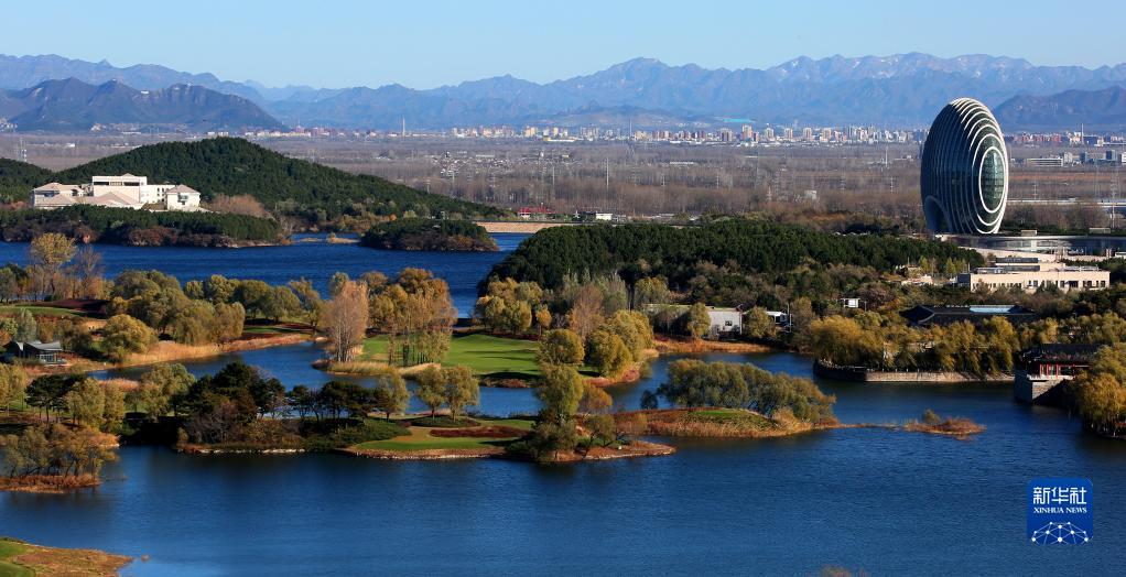 北京市各所の美しい初冬の景色