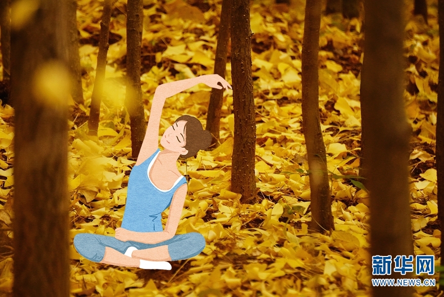 キャンパスの風(fēng)景にイラスト組み合わせた「冬の運動會」　雲(yún)南師範大學(xué)