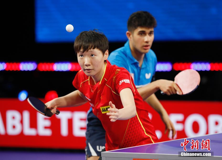 卓球の中米混合ペアが合同練習(xí)　2021世界選手権ヒューストン大會