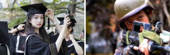 體重を10キロ増やして女性兵士になった元女子大生