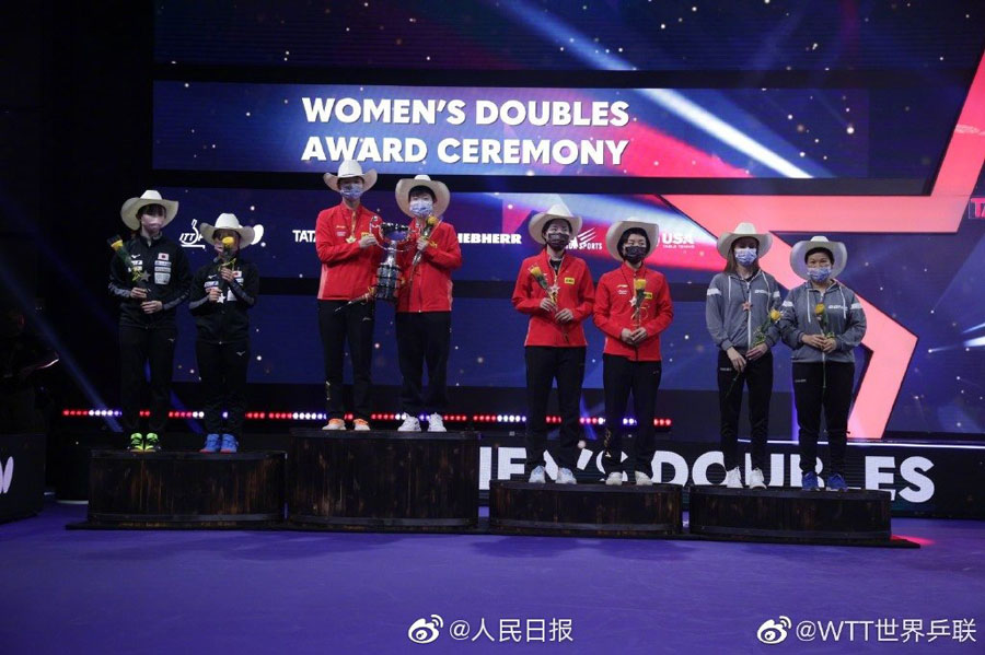 3対0で日本を下す！ヒューストン世界卓球女子ダブルスで王座守った中國