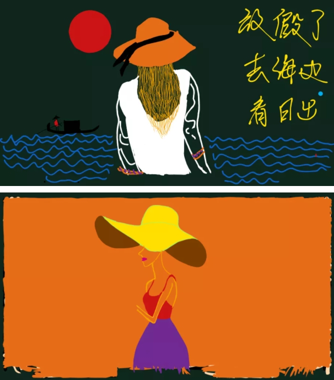 メッセージやイラストで學(xué)生たちを勵ます北京大學(xué)の警備員