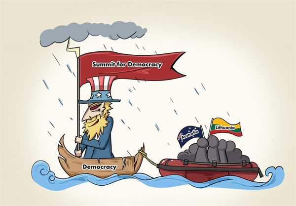 【國(guó)際観察】民主主義の名の下に世界を分?jǐn)啶工搿该裰髦髁xサミット」