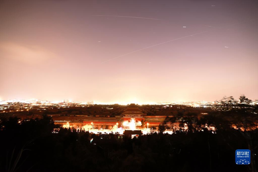 冬季五輪開催地の北京上空を通過(guò)する宇宙ステーション「天宮」