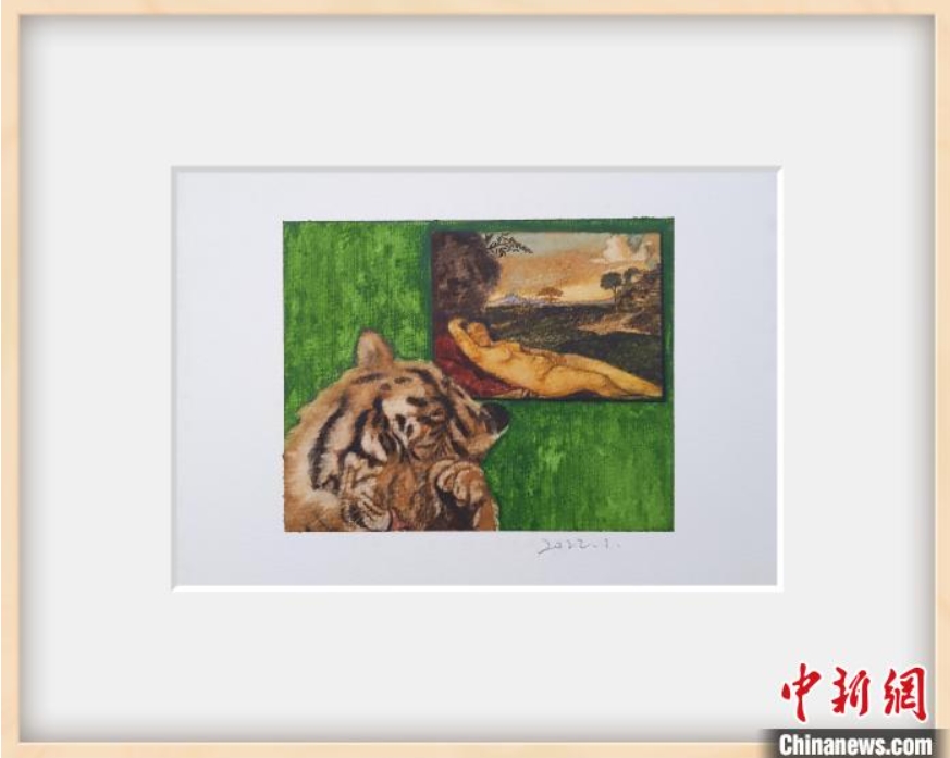 世界の名畫(huà)に「迷い込んだ」トラたち　甘粛省