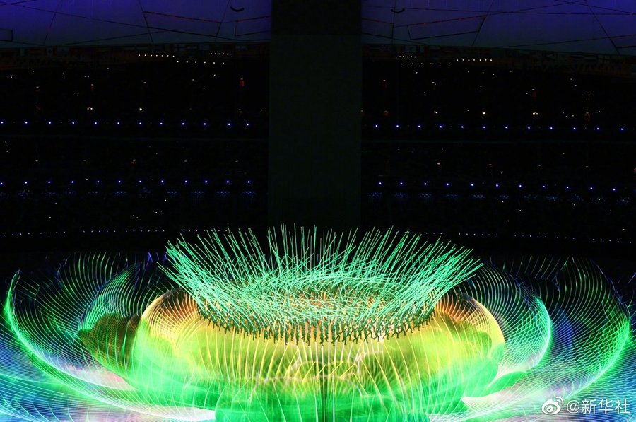 北京五輪開會式で春の始まりのパフォーマンスを上演