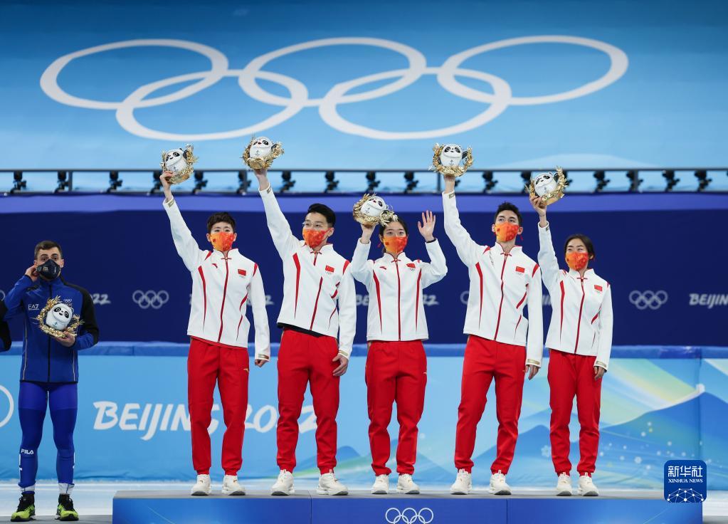 北京冬季五輪　ショートトラック混合団體リレーで中國初の金メダル！