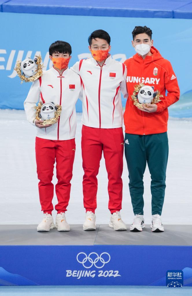 北京五輪ショートトラック男子1000メートル決勝　中國(guó)の任子威選手が金