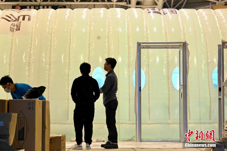 香港地區(qū)に臨時エアーテント型PCR検査実験室再び