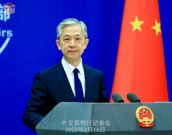 ウクライナ情勢に外交部「西側(cè)は虛偽情報(bào)攻勢を止めるべき」