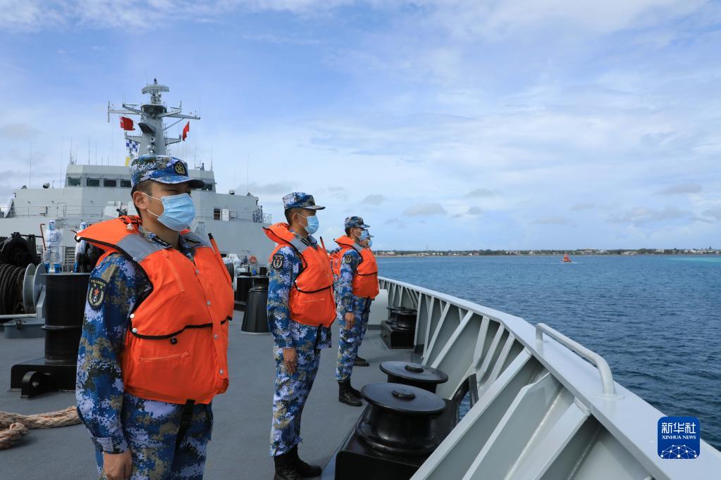 中國海軍艦艇編隊、トンガへの災(zāi)害救援物資輸送任務(wù)を完了