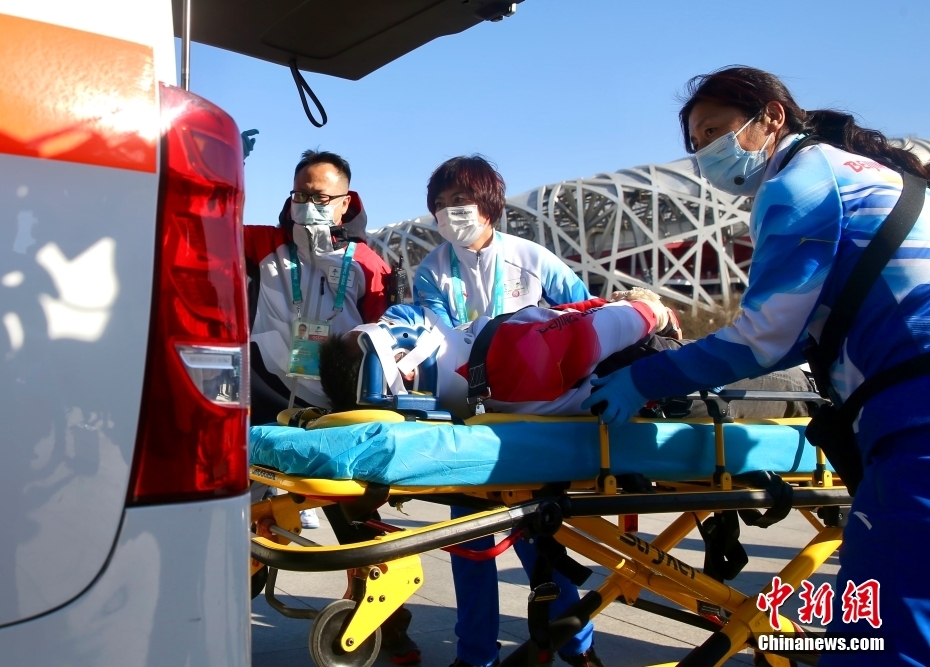 パラリンピック開幕に向け北京オリンピック公園で予行演習