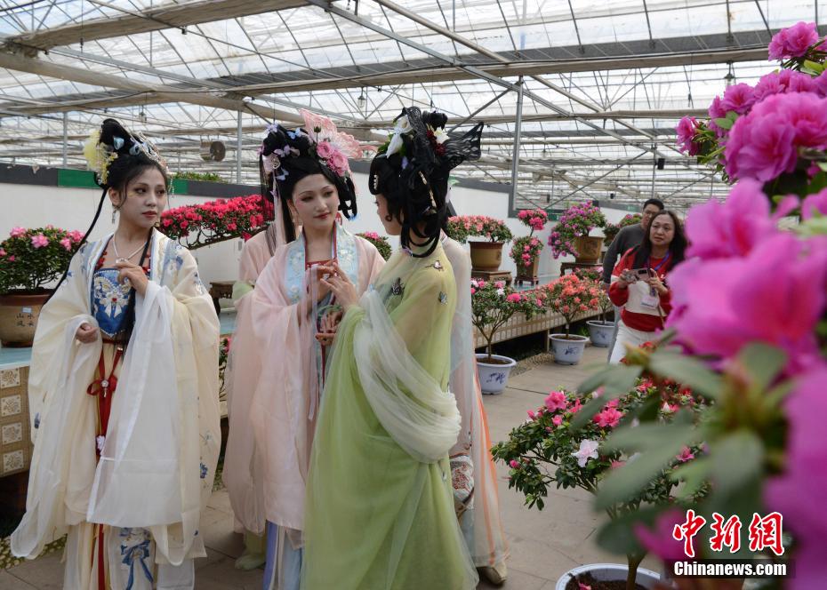 「十二花神」に扮した女性たちが花を愛(ài)でる「花朝フェス」開(kāi)催　湖南省